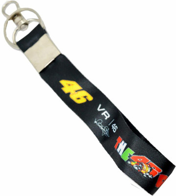 NPRC Black Quality Fabric 46 VR Hook Key Chain