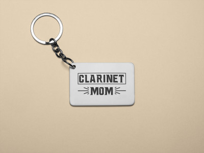 DOGAR ESSENTIALS Clarinet mom- Printed Acrylic Keychain(Pack Of 2) Key Chain
