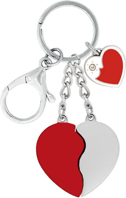 MGP FASHION Couple Valentine Day Anniversary Special Date Gift Broken Heart Keyring Heart Key Chain