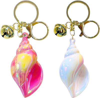 Tera13 Pendant Keychain Charm For Men & Women, Sea Shell Keyring For Handbag, Bike Car Key Chain