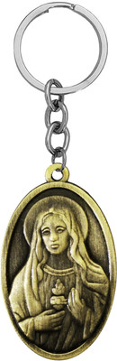 M Men Style Virgin Mary Keychain –Sacred Heart Catholic Key Ring Bronze SKey2025491 Key Chain