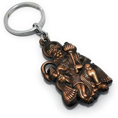 GKM Hanuman JI Ram bhagat double sided metal premium quality keychain Key Chain