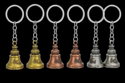 Tritra Combo Pack of 6 Guardian Blessing Bell Key Chain