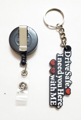 ShopTalk Id tag holder with drive safe Key Chain
