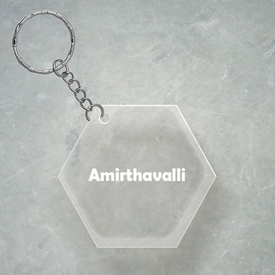 SY Gifts Amirthavalli Name Hexagon Keychain Key Chain