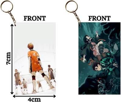 Hariyaali Enterprises LLP TEAM READY TO FIGHT X TANJIRO AND NEZUKO Unique Style 2 pcs Combo Key Chain