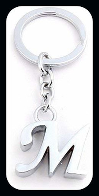 gtrp Keychain-Letter Stainless Steel Alphabet M Pendant Key chains Unisex Key Chain Key Chain