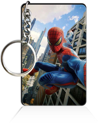 Party Gift Printed Wooden Rectangle Hero key ring Keychain PGRQ255KY (140) Key Chain