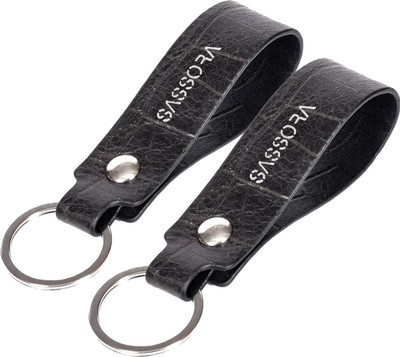 Sassora Genuine Leather Keychain Key Ring Holders Gift For All Occasion- Pack Of 2 Key Chain