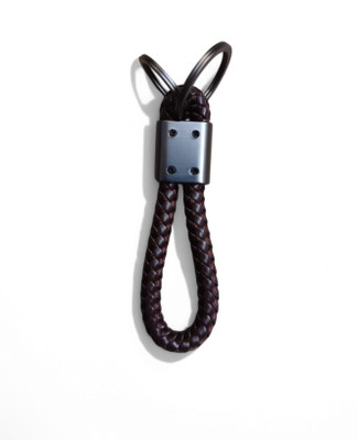 JNV Handwoven Leather Keychain Compatible With HERO Bikes Key Chain