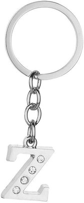 SBE Collections Alphabet Letter Keychain - Z Letter Metal Key Ring for Car, Bike, House & Office Key Chain