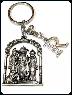 Meeko.com Jai shree Ram family AS_SO_RT_ED keyring with Letter R keyring 021a-A Key Chain