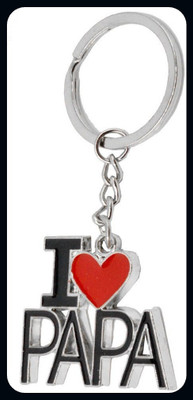 Meeko.com Love U Dad I Love Pappa Key Chain-A Key Chain