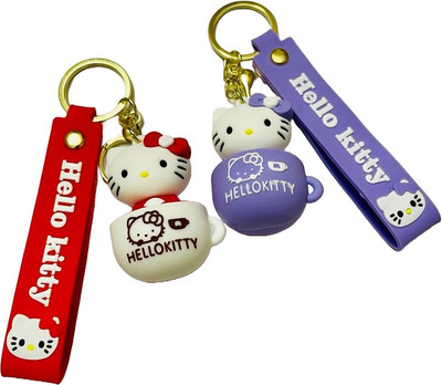 GKM Attractive Hello Kitty in cup theme design combo set keychain Key Chain