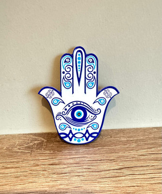 SHRI JI 3D EVIL EYE (Protection from Buri Nazar) Fridge Magnet Key Chain