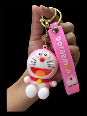 KEYCHAIN KINGDOM Doremon cute silicon 3D key chain with metal hook Key Chain