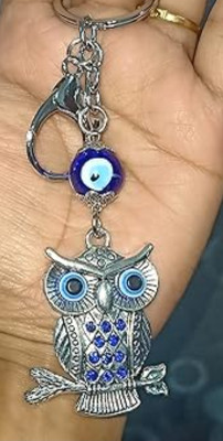 Jainjon Antique and Stylish Evil Eye Owl Keychain Key Chain