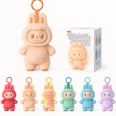 ArtisanAdorn Labu bu Big Into Energy Plush Doll Keychain Collectible Soft Toy (Random Color) Key Chain