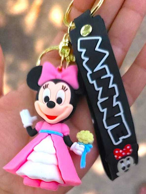 OFM Premium Quality - Cute Minnie With Belt & Buckle Key Chain