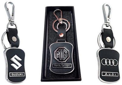 GSV Suzuki,MG,Audi logo Leather hook Keychain best quality keychain Key Chain