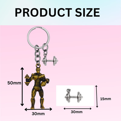 Shiv Jagdamba Fitness Gym Keychain Bodybuilder Motivational Workout Keychain SKeyCom2024101 Key Chain