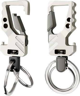 CONTACTS COKEY-Gun Metal Silver- Pack of 02 Key Chain