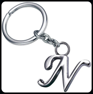 gtrp Keychain-Letter Stainless Steel Alphabet N Pendant Key chains Unisex Key Chain Key Chain