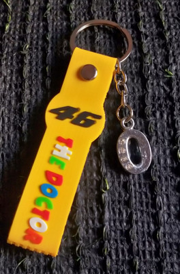 Meeko.com O Letter With Vr46 Patti Key Chain 2o Key Chain