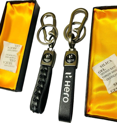 GKM Bike Splender Hero combo set stripped metal hook keychain Key Chain
