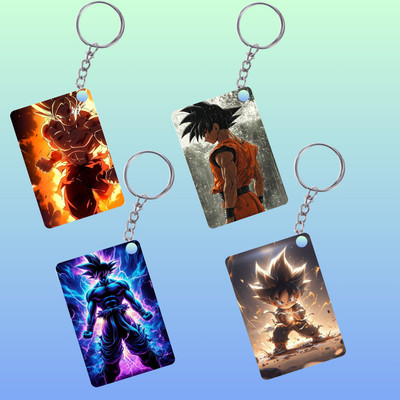 Krafstarr Special Edition Naruto Anime Theme MDF Keychain (Pack of 4) Key Chain