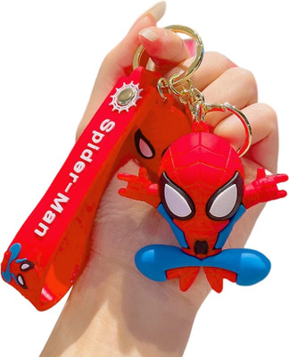 FLAMBE New_Spiderman keychain 3d with strap for boys and girls Key Chain