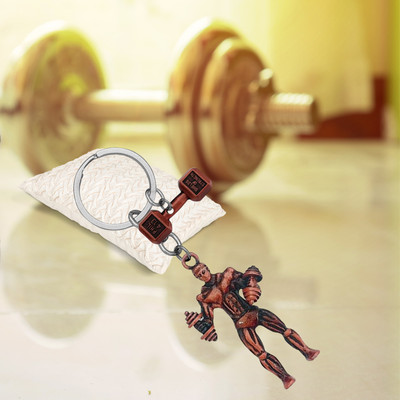 M Men Style Fitness Gym Keychain Bodybuilder Motivational Workout Keychain SKeyCom202494 Key Chain