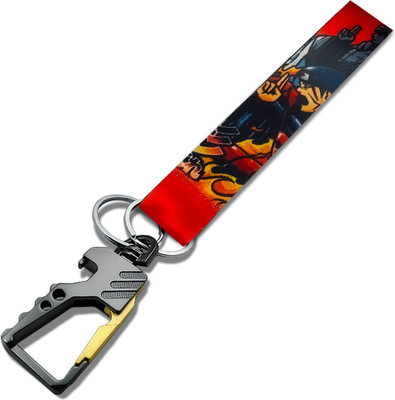 SaiyanKraft Metal Hook Anime Themed Fabric With Integrated Bottle Opener Key Chain