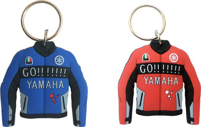 gtrp keychain-Rubber Double sided Blue Key Chain