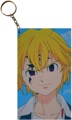 Hariyaali Enterprises LLP Seven Deadly Sins MELIODAS STARING AT THE ENEMIES Anime Key Chain