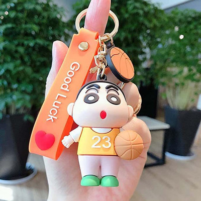 gtrp Cute Shinchan 3D Keychain With Charm For Car And Bike Key Chain