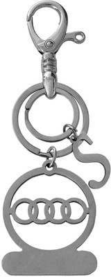 M Men Style Personalized Automotive Audi Logo With Alphabet S Keychain SKey2022514 Key Chain