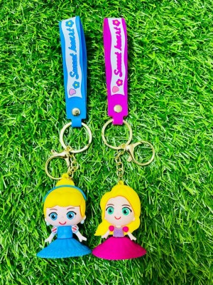 GKM Frozen Princess attractive 3D design premium quality keychain with straps Key Chain