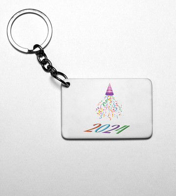 DOGAR ESSENTIALS New year Bells, Men's Printed Sublimated Keychain Key Chain