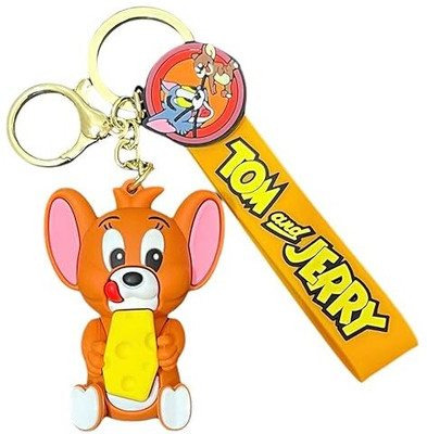 posxo Tom and jerry design keychain fashion design key ring cartoon (pack of 2) Key Chain