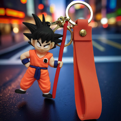 Bachpan Anime Keychain | Dragon Ball Z Collectible Rubber Cartoon for Bag, Bike, Key Chain