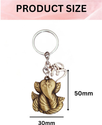 M Men Style Lord Ganesha Om Metal Key Ring – Keychain for CarBike & OfficeSkey610-615 Key Chain