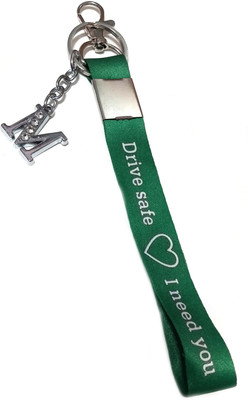 Meeko.com M letter with Drive Safe Tag key chain 0j Key Chain
