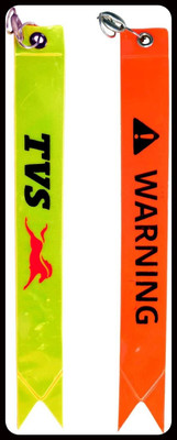 Meeko.com Warning tag Fluorescent Reflector for bike_kc23 Key Chain
