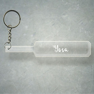 SY Gifts Cricket Bat Logo Design With Yosa Name Key Chain
