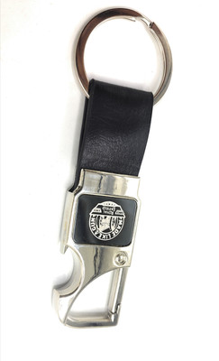 ABEL Metal Leather Opner Keychain for royal enfield Bikes Black Colour Made Like Gun Key Chain