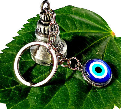 ShopTop Evil eye with Guardian Bell Key Chain for bike and scotter Key Chain