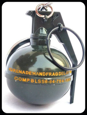gtrp Top_Pubg Green Hand Grenade Metal Key Chain