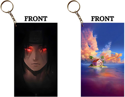 Hariyaali Enterprises LLP ITACHI SHARINGAN X MASTER ROSHI HOUSE Unique Style 2 pcs Combo Key Chain