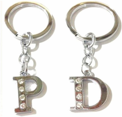 Newview Stylish Letter P D Simple Alphabet Key Ring Key Key Chain Key Chain
